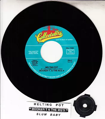 BOOKER T & THE MG'S Melting Pot & Slum Baby 7  45 Rpm Record NEW + Jukebox Strip • £18.75