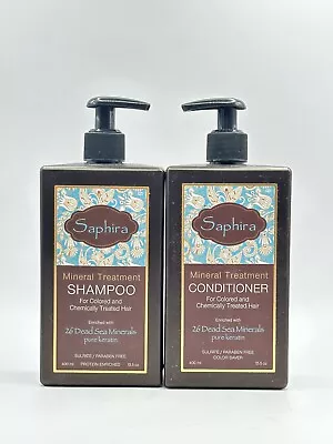 Saphira MINERAL TREATMENT SHAMPOO & CONDITIONER 8.5 Oz (Coloured & Treated Hair) • $68.90