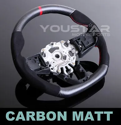MATT DRY CARBON Alcantara Steering Wheel For MINI F54 F55 F56 F57 F60 JCW Cooper • $499.99