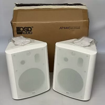 AP640 6.5  Outdoor White Speaker Pair 150W 3-Way IP54 Weather Resistant • $19.95