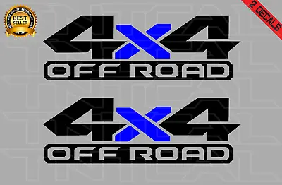 4x4 OFF ROAD Decal Set Fits: Dodge Ram 1500 2500Truck Vinyl Stickers Black/Blue • $17.77