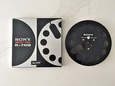 SONY R-7MB Black 1/4  X 7  Reel-to-Reel Metal Open Empty Reel × 1 Vintage Audio. • £79