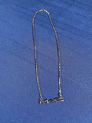  MAC Cosmetics Employee Silver Logo Necklace • $17.08