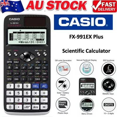 CASIO FX-991EX Multi-Functional Scientific Calculator Student Engineer Black • $24.99
