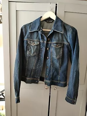 Marks And Spencer M & S Autograph Blue Ladies Denim Jacket Size 10 • £9.99