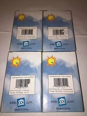 X10 Wall Style-Switch Gold 3 Unit + Dimmer SS15A-C New-Box. Lot Of 4 • $49.99
