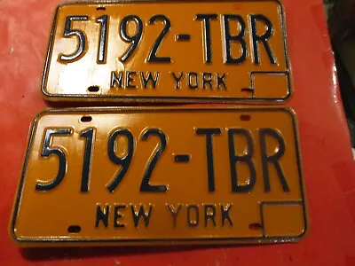 Vintage- New York State License Plates-1974-1985--NEW--LOT OF 2- # 5192-TBR • $42.95