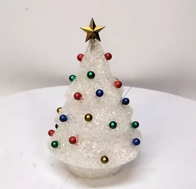 1970's Vintage Melted Popcorn Plastic 3D Christmas Tree • $18.88