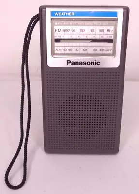 Panasonic RF-1030 FM/AM/Weather Band Pocket Radio  - Works VGC Vintage • $29.99