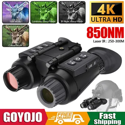 NV8300 4K Helmet Goggles Infrared Night Vision Binoculars F/ Hunting Photography • $59.99