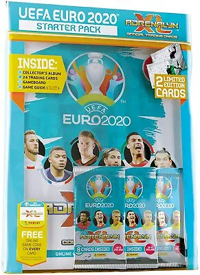 UEFA Euro 2020 Adrenalyn XL Starter Pack Contains 24 Trading Cards New UK • £6.99