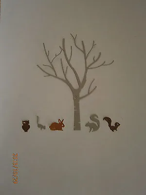 Birch Tree With Animals Cheery Lynn New Die Cuts • £3