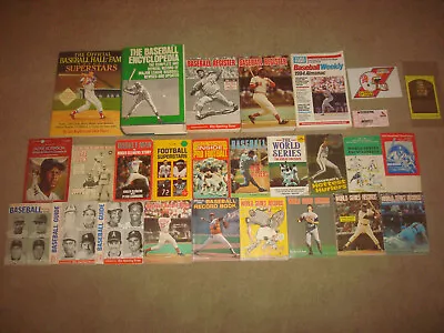 Vintage Baseball Book LOT The Sporting News Official Guide Records World Series • $47.95