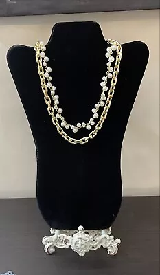 J.Crew Factory PEARL LINK NECKLACE! Item BE355 NWT • $29.50