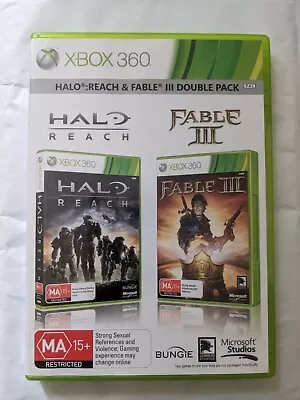 Halo Reach And Fable III XBOX 360 Double Pack 2 Discs  - Free Shipping • £9.99