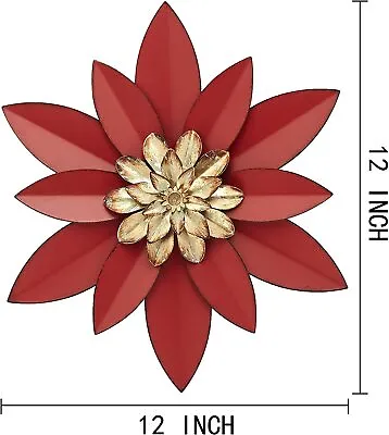 Metal Flower Wall Decor Hanging Decorations Home Decor For Bedroom Living Room • $13.33