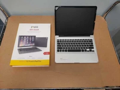 $14.81 • Buy Zagg Slim Book Bluetooth Wireless Keyboard & Detachable Case IPad Pro 12.9