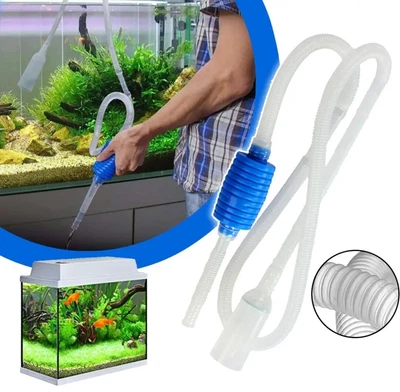$12.90 • Buy Siphon Fish Tank Vacuum Cleaner Pump Automatic Water Changer Gravel Water Filter