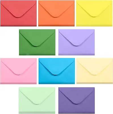 Gift Card Envelopes 100 Count Mini Envelopes Paper Business Multicolored • $10.43