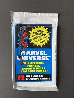 1990 Marvel Universe Series 1 Trading Cards (1) Sealed Pack - Spider-Man • $15