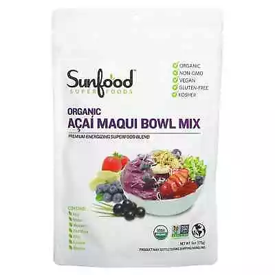 2 X Sunfood Organic Acai Maqui Bowl Mix 6 Oz (170 G) • $68.36