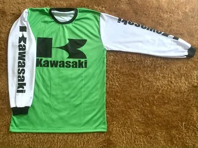 Vintage Motorcross Jersey Kawasaki KX SR KT 125 250 450 500 MX AHRMA VMX WIENERT • $66