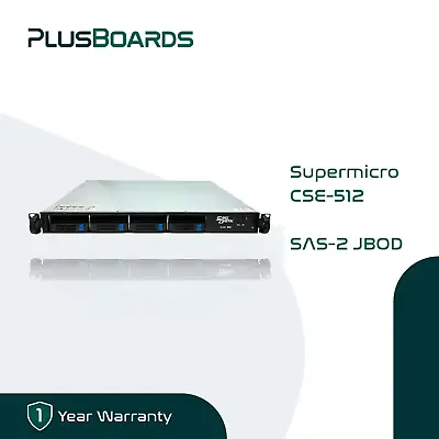 Supermicro SAS-2 JBOD 8x 2.5  Hot Swap 1U Storage RAID Expander 6GBs CSE-512 • $119