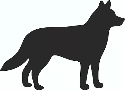 £2.95 • Buy Husky Dog Silhouette Vinyl Cut Sticker Decal Bedroom Car Bumper Laptop