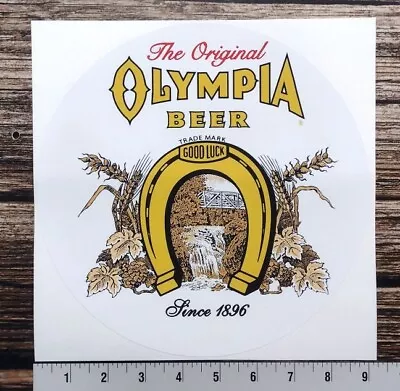 Olympia Beer LARGE Vintage Old Retro Antique Looking Sticker Decal • $12.79