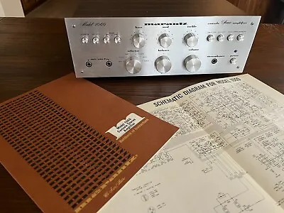 NICE Marantz 1060 Integrated Stereo Amplifier + ORIG MANUAL + SCHEMATIC • $104.55