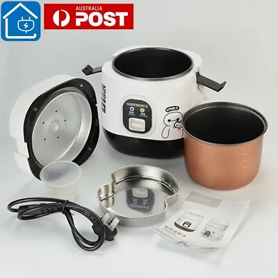 AU Electric Rice Cooker Portable Mini Cooking 1-2Person With Steamer 1.2L 3 CUP • $31.99