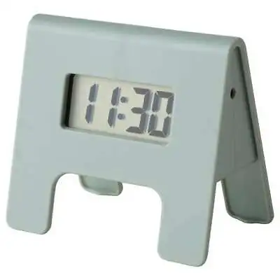 IKEA Digital Alarm Clock KUPONG Retro Bedside Gray Green Home Decor 6cm X 4cm • £6.91