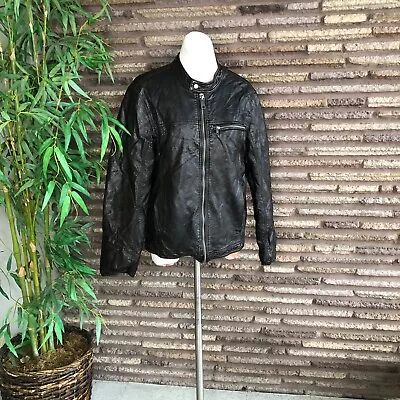Marc New York Men's Unisex Vintage Full Zip Moto Jacket Medium • $27.80