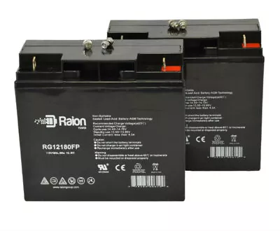 Raion Power 12V 18Ah Merits P120-Feather Wheelchair Battery - 2 Pack • $72.95