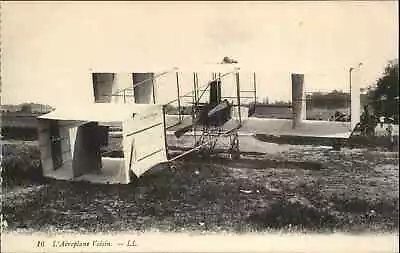 Pioneer Aviation L'Aeroplane Voisin Early Airplane C1910 Vintage Postcard • $12.69