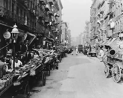 Mulberry Street New York City New York Early 1900's New Reproduction Picture • $24.95