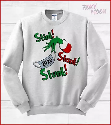 Grinch Stink Stank Stunk 2020 Ugly Sweater Christmas Xmas Narwhal Funny • $29.99