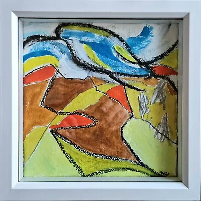 Dartmoor Landscape Abstract Widecombe By Nigel Waters Rag Paper Signed Framed • £130