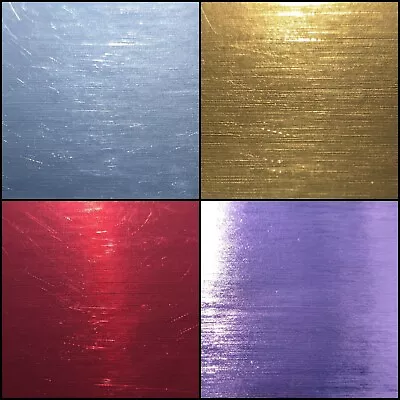 Mirror Brushed Steel Metallic Vinyl Wrap - ANY SIZE 4 COLOURS - AIR/BUBBLE FREE • £0.99