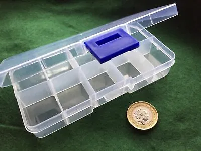 10 Small Compartment STORAGE BOX For Fake Nails Beads Jewellery Buttons Craft UK • £4.95