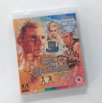 Erik The Conqueror Blu-ray + DVD Arrow Video Cameron Mitchell New And Sealed • £13.99