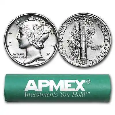 90% Silver Mercury Dime 50-Coin Roll AU • $278.06