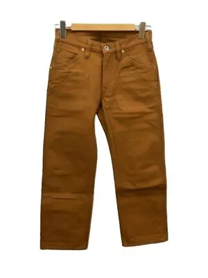 IRON HEART Heavy Duck Double Knee Logger Jeans Bottom W29 Cotton 801 Camel Used • $315.17