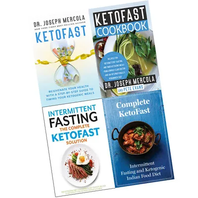 KetoFastCookbook RecipeIntermittent FastingIndian Food 4 Books Collection Set • £37.99
