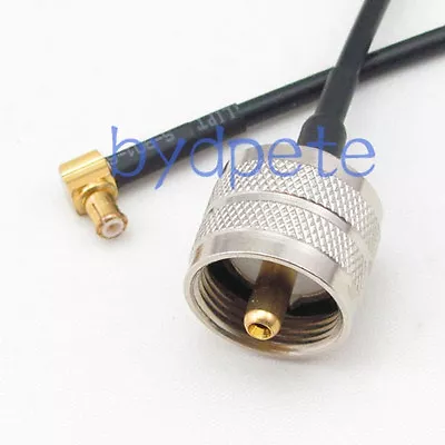 MCX Male Right Angle To UHF Male Plug RF Antenna Coaxial Cable 30cm RG174 12inch • $4.50