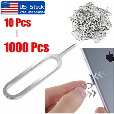 10-1000X Sim Card Tray Removal Ejector Pin Tool For IPhone Samsung Mobile Phones • $5.04