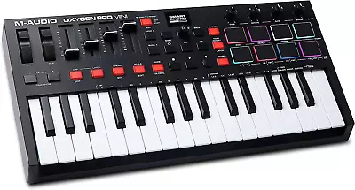 M-Audio Oxygen Pro Mini â€“ 32 Key USB MIDI Keyboard Controller With Beat Pads • £110.38