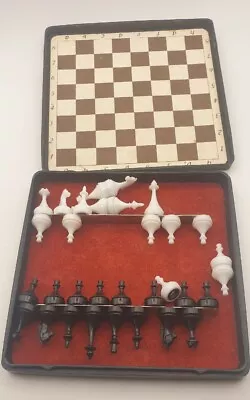 Chess Vintage Road Magnetic Chess Made In USSR Road Game Travel Kiev • $25