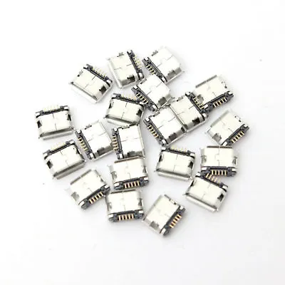 10/5x Micro USB Type B Female 5Pin Socket 4Legs SMT SMD Soldering Connector (LT) • £3.99