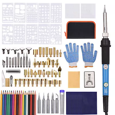 Wood Burning Kit With 105Pcs Soldering  Tips Multifunctional Wood M8I4 • $37.99